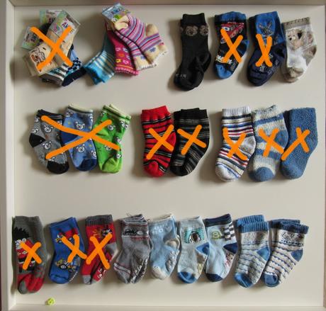 Mix ponožek (8+3 ks), 11 cm, 23