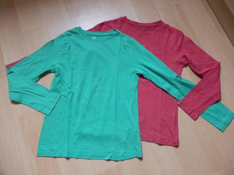 Triko, tričko 2ks 134/140, h&m,134
