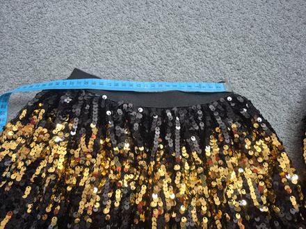 2 x třpytivá sukně, 128