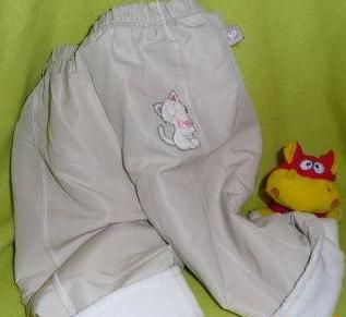 Podšité kalhoty.oteplené, zateplené vel. 62, 62