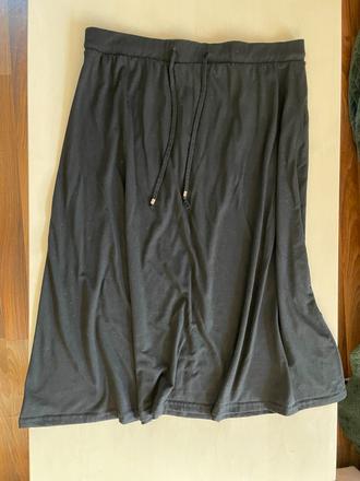Černá sukně do gumy, vel 44/xxl, janina, xxl