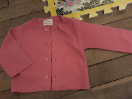 2x flísový kabátek early days na holčičku růžový, early days,62