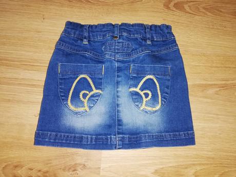 Riflová sukně hello kitty, c&a,104