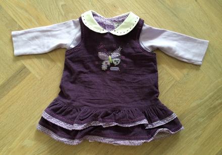 Menšestrové šaty + body vel. 68 cm, carter's,68