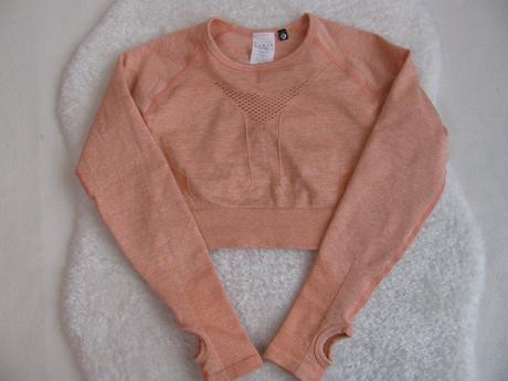 Sportovní elastické crop top tričko, 164