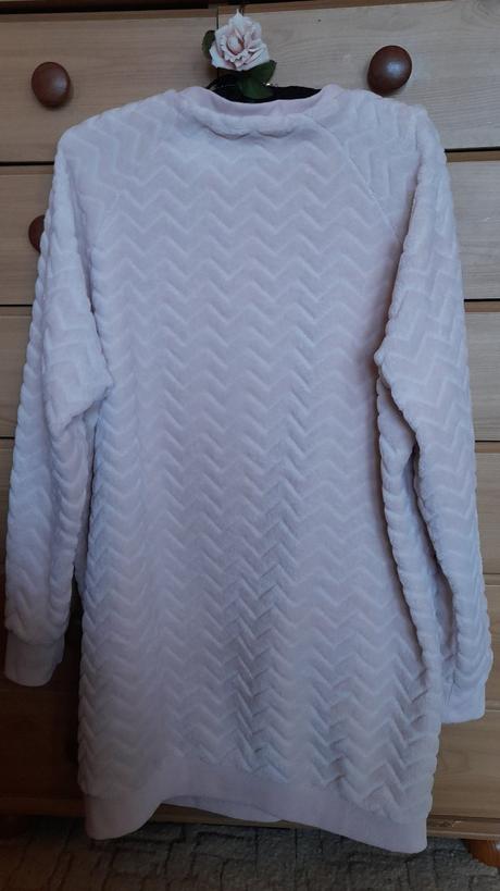 Plyšová dlouhá mikina s kapsami, xl