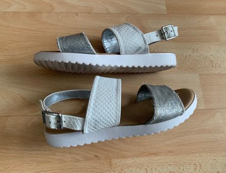 Boty & sandálky bílo-stříbrné f&f vel. 34, f&f,34