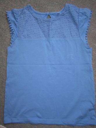 Tričko s výšivkou 134/140, palomino,134