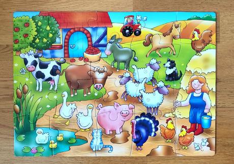 Puzzle farma zvířátka,