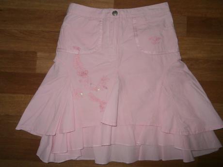 Růžová sukně next,vel.116/122,velmi pěkný stav, next,122