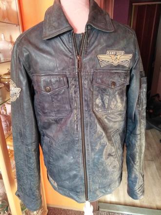 Pánská kožená bunda, s