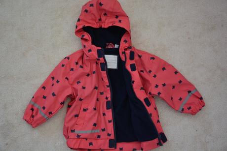 Pogumovaná bunda s kočičkama, kik,86