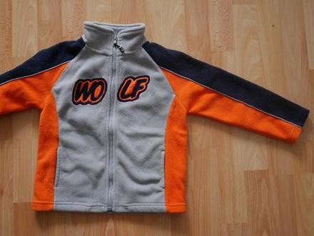 Fleesová mikina, wolf,104