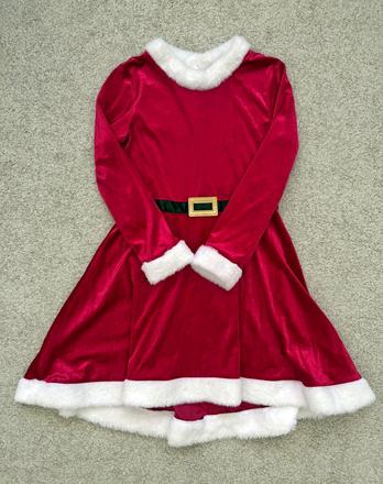 Vánoční semišové šaty hm, vel. 134/140, h&m,134