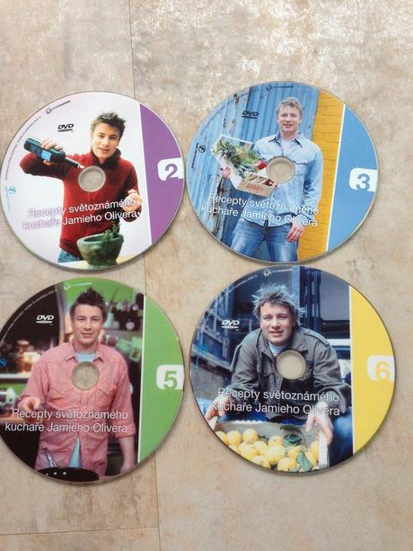 6 dvd recepty světoznámý kuchař jamie olivier, 