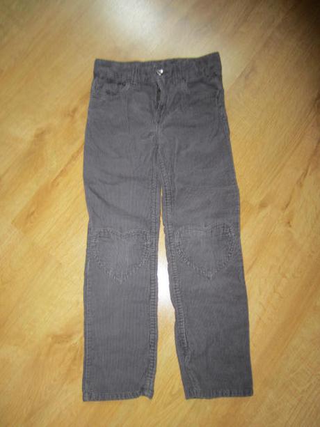 Srdíčkové manžestráky, h&m,122