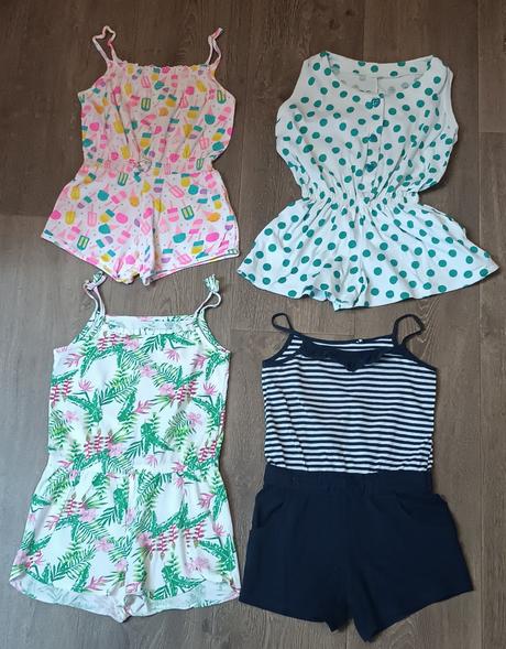 4x dívčí letní overaly, vel.98/104, young dimension,98