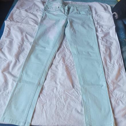 Zelenkavé džíny, c&a,164