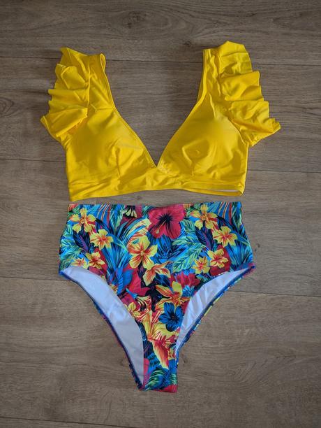 Bikiny, dámské dvojdílné plavky vel. l 40/42, l