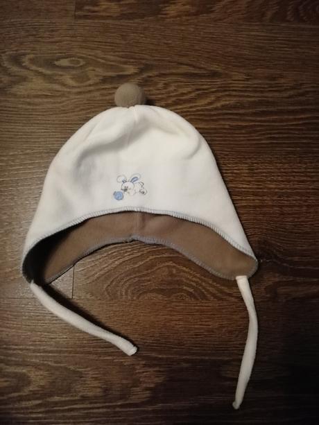 Fleecová čepička s bambulkou, baby club,92