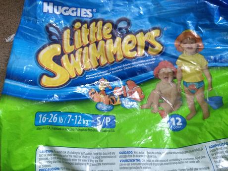 Pleny na plavání - 5 ks, huggies,7 kg - 18 kg