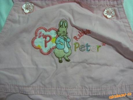 Plátěné laclové šortky a triko, c&a,74