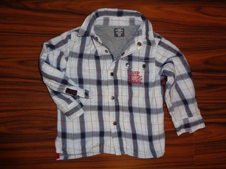 Luxusní káro košile podšitá bavlnou, h&m,92