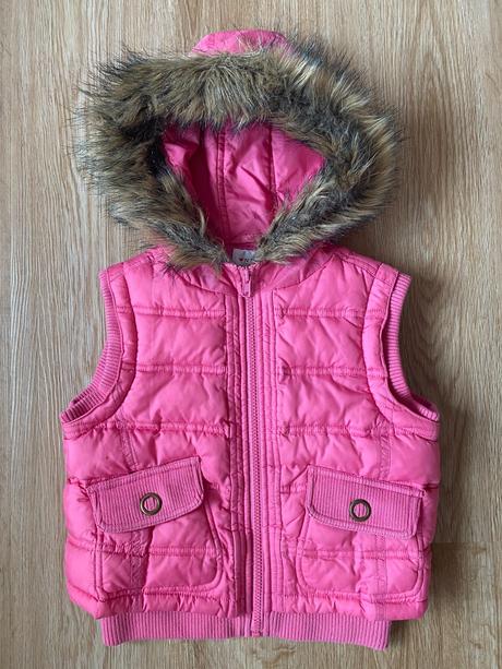 Lososová prošívaná vesta - next, vel. 116, next,116