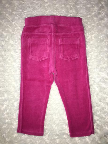 Růžové sametové kalhoty h&m, h&m,86