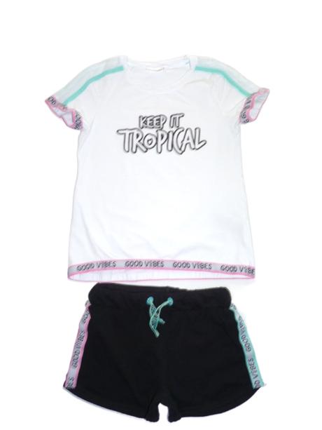 Letní komplet tričko + kraťase vel. 140/146, coccodrillo,140