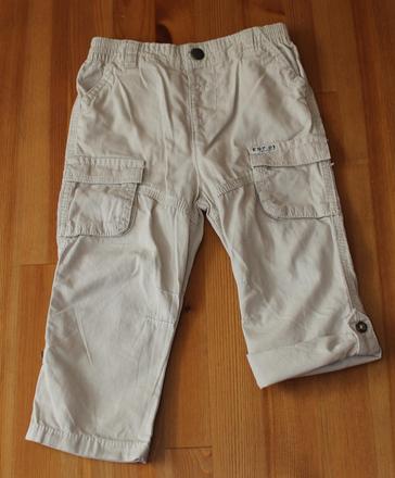 Bavlněné roll-up letní kalhoty, f&f,86