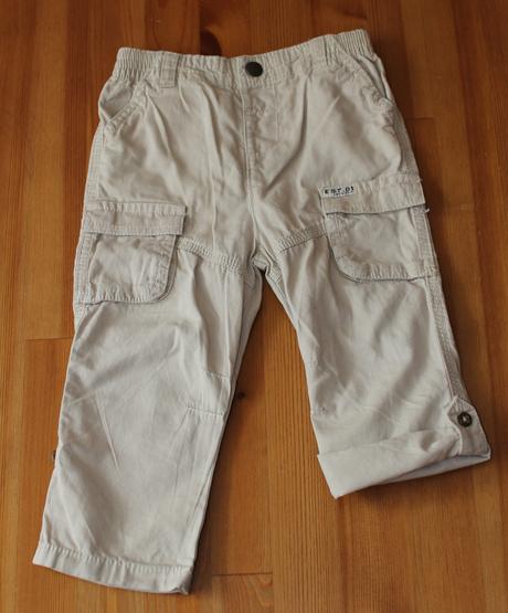 Bavlněné roll-up letní kalhoty, f&f,86