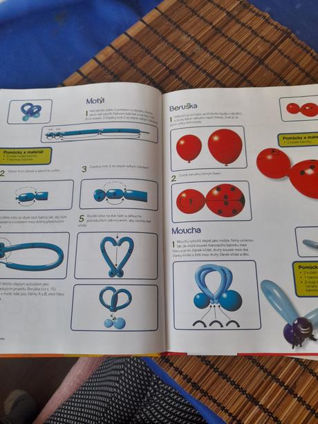 Kniha tvoření z gumových balónků dětská,