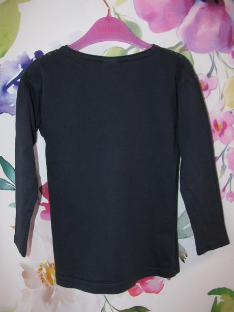 Tmavě modrá bavlněná halenka,tričko zara, zara,110