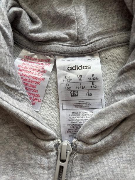 Mikina šedá adidas - v.11/12 let, adidas,152