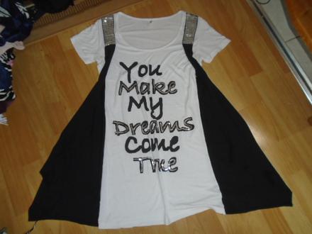 Šaty tričko s vestou vel 158-s, 164