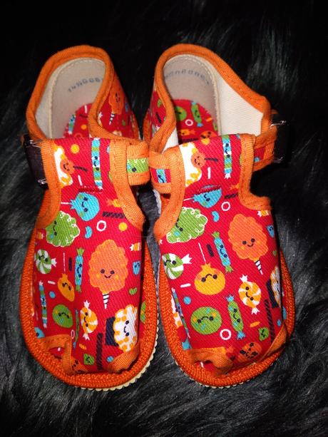 Dětské papuče bonbony vel. 20, vnit.stélka 13.5 cm, beda,20