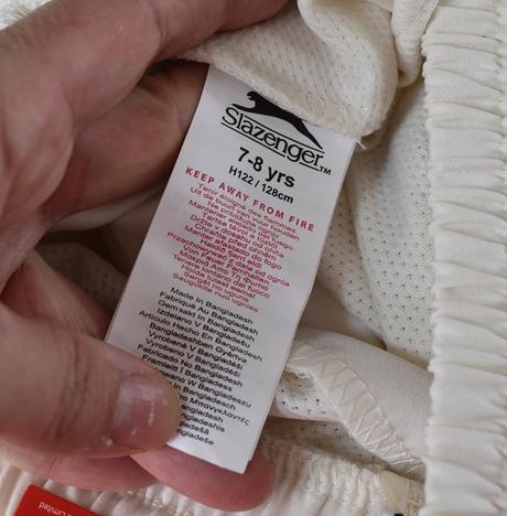 Šusťákové kalhoty vel. 7 - 8 let, slazenger,128