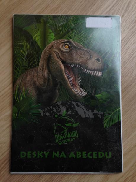 Desky na písmena, abecedu - tyranosaurus,