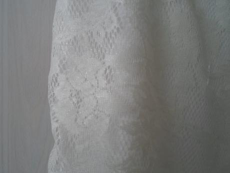 Bílé krajkové tričko tílko bílý top, amisu,m