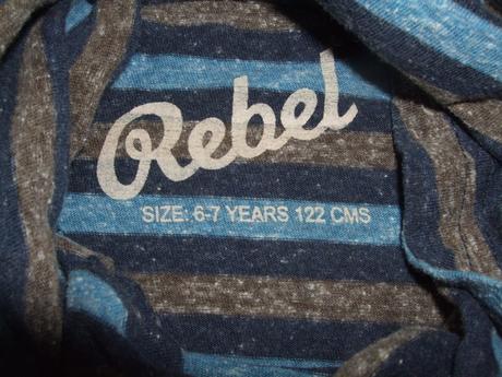 Pruhované tričko so šálovým golierom rebel, rebel,122