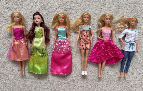 Panenky barbie, 6 kusů, 