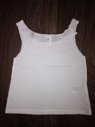 Bílé tílko/top, h&m,74