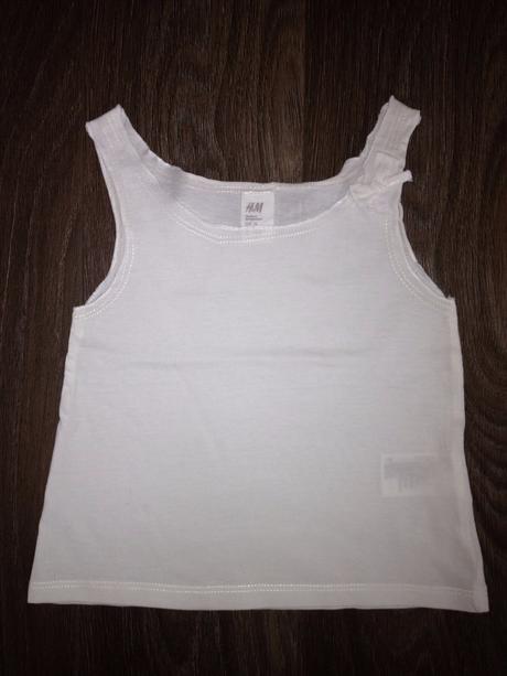 Bílé tílko/top, h&m,74