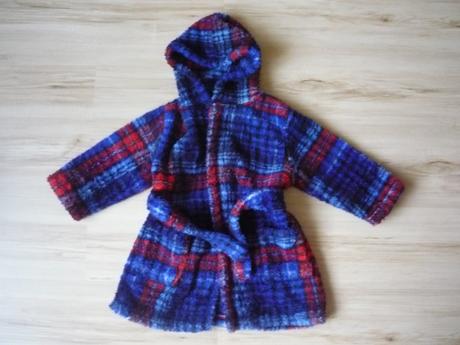 Chlupatý kostkovaný župan, george,104