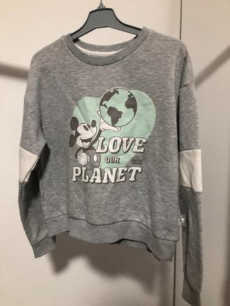 Šedá mikina mickey mouse, 134