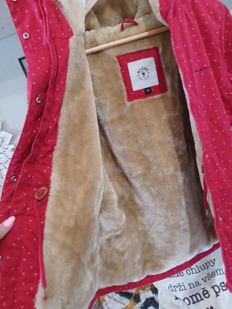 Srdíčková zimní bunda parka, m