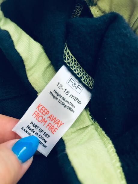 Tepláky modré - v.12/18 měs., f&f,86