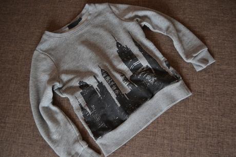 Šedá mikina přes hlavu vel 122/128, pepperts,122