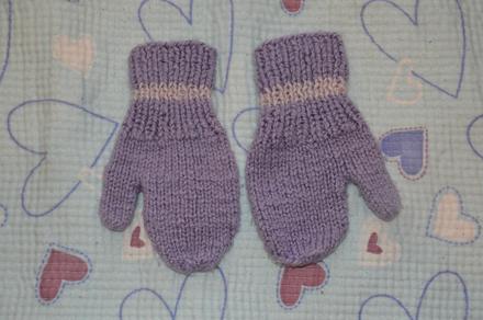 Pletené palcové rukavice palčáky, 104